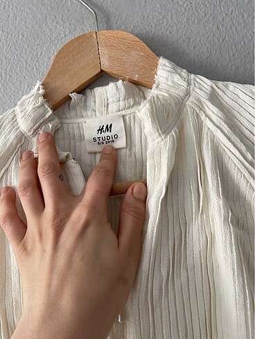 H&M beyaz elbise