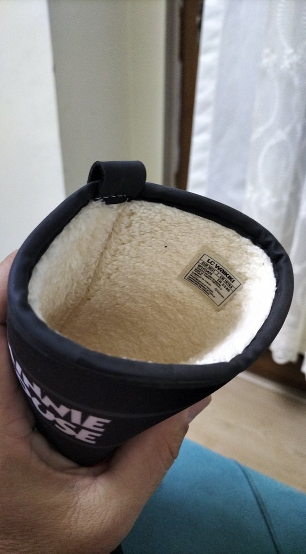 Minnie Mouse Baskılı Siyah Kız Çocuk Botu - Görsel 2