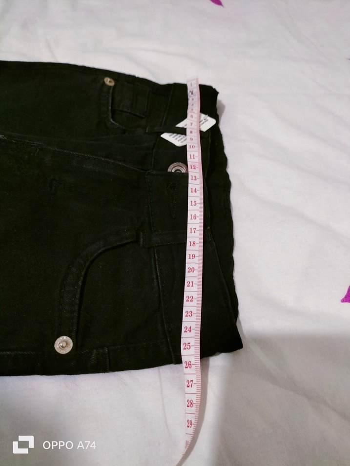 3_4 yaş kız Çocuk Siyah Denim Pantolon - Görsel 3