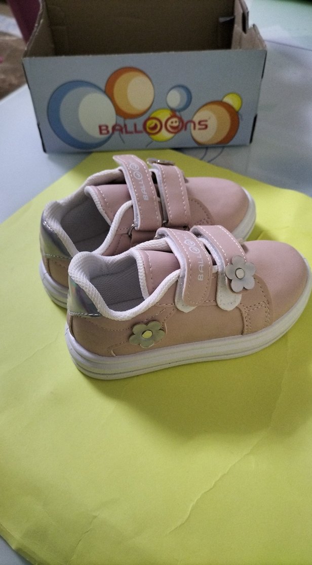 BALLOONS marka Kız Çocuk Pembe Cırtcırtlı Spor Ayakkabı - Görsel 5