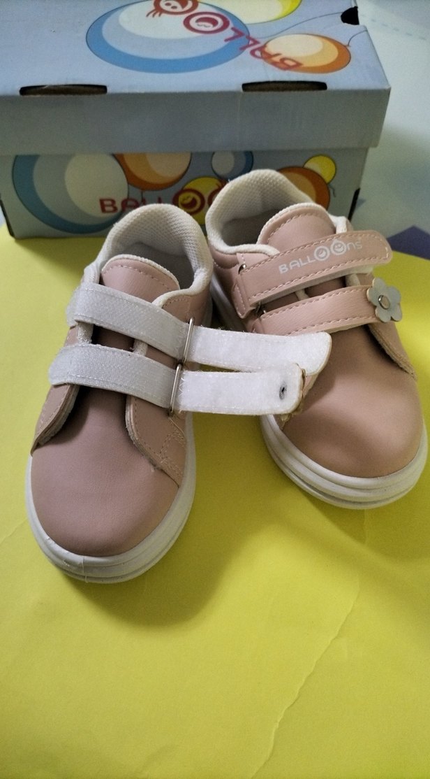 BALLOONS marka Kız Çocuk Pembe Cırtcırtlı Spor Ayakkabı - Görsel 3