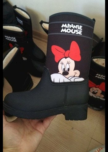 Yeni ürün Kız Çocuk Minnie Mouse Siyah Çizme - Görsel 3
