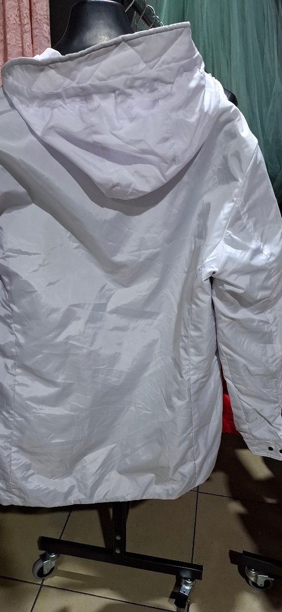 Düğmeli Beyaz Midi Erkek Ceket - Görsel 2