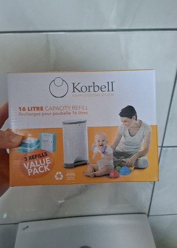 Korbell 16 Litre Kapasiteli 5 li Bebek Bezi Poşeti