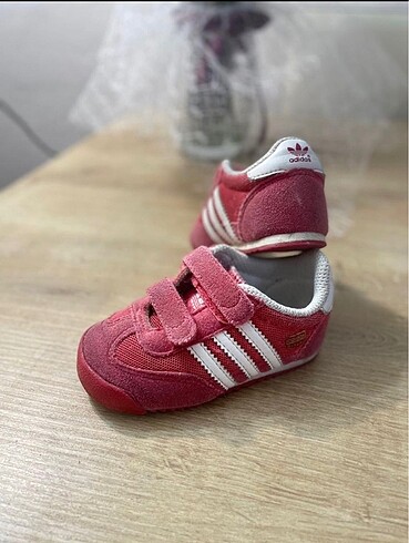 20 Beden Adidas Dragon pembe koz cocuk ayakkabı