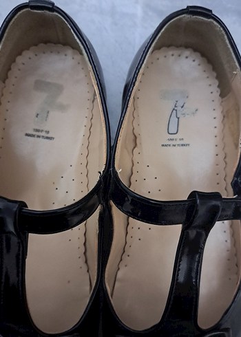 Kız Çocuk Siyah Rugan Tokalı Babet - Görsel 2