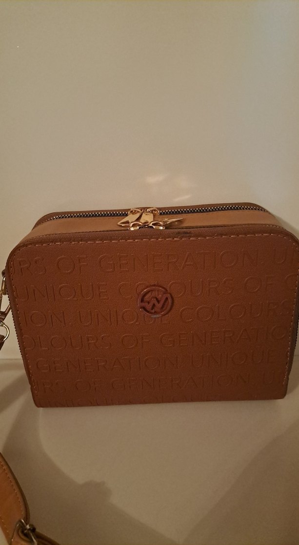 Kahverengi Deri Kadın Omuz Çantası - Görsel 2