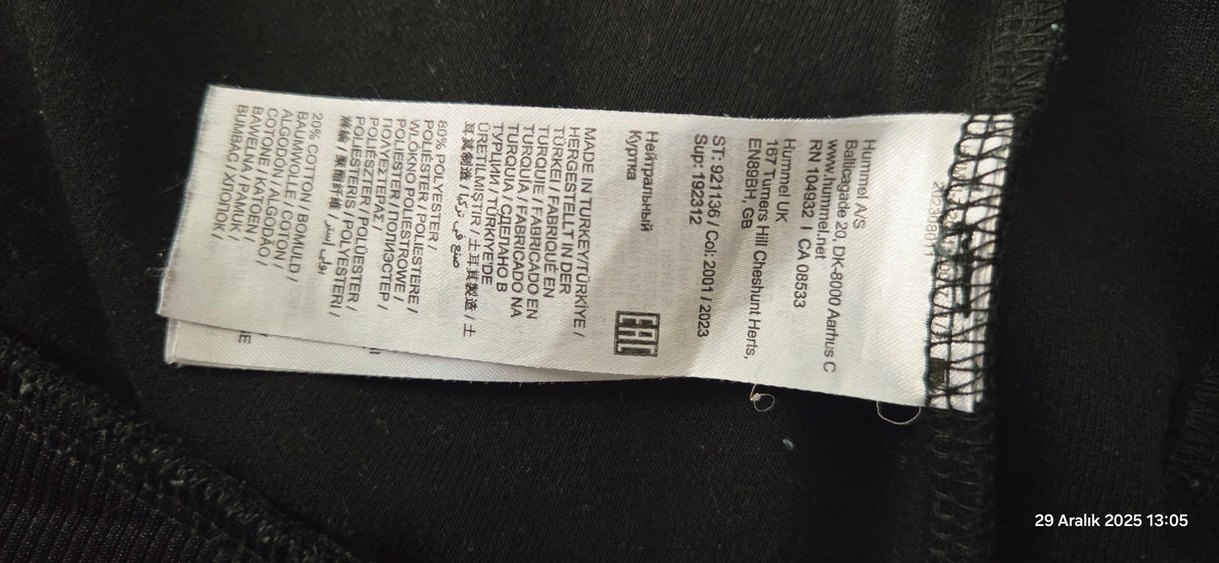 hummel Siyah Fermuarlı Yüksek Yakalı Spor eşofman üstü - Görsel 4