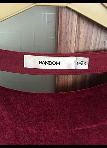 m Beden bordo Renk Random kadife elbise