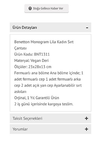 Benetton Benetton pudra sırt cantasi
