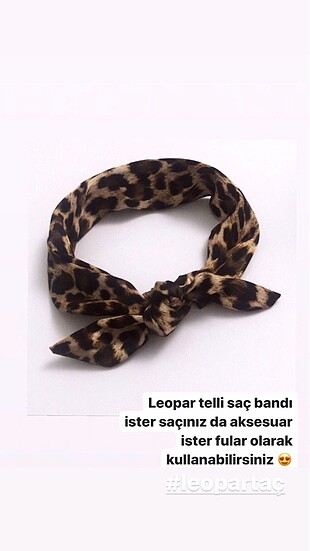 Leopar saç teli