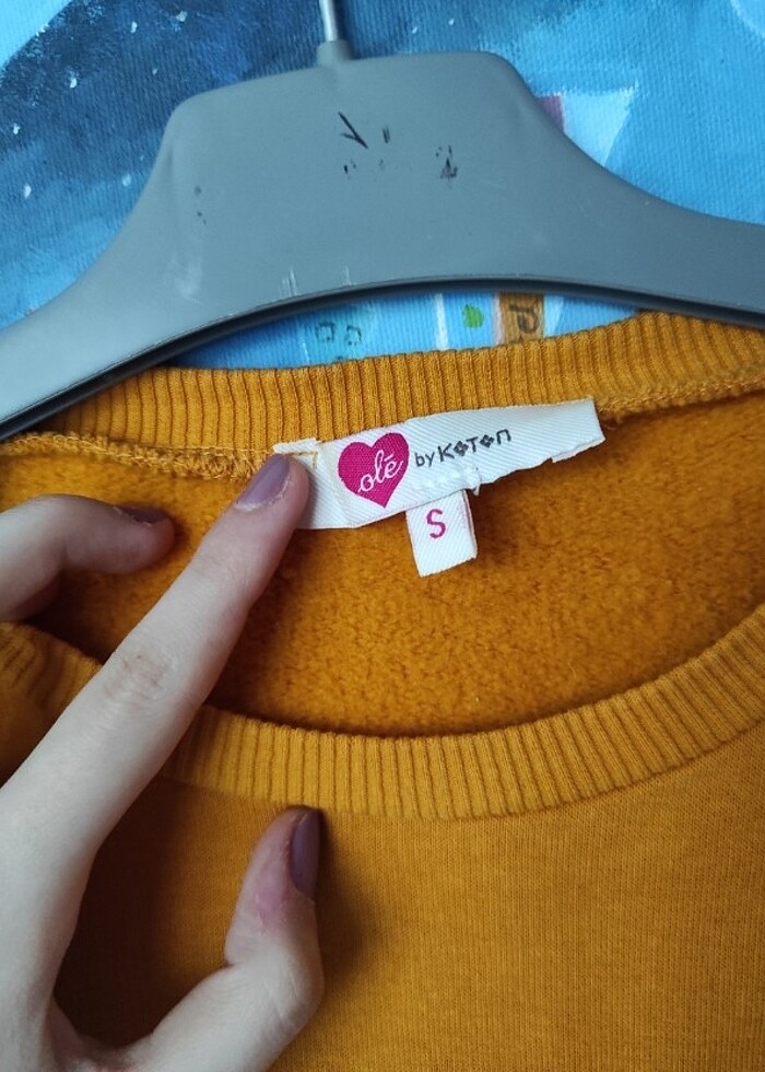 Hardal Sarısı Sweatshirt  - Görsel 2