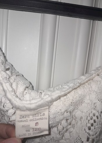 Dantelli kız çocuk elbise - Görsel 2