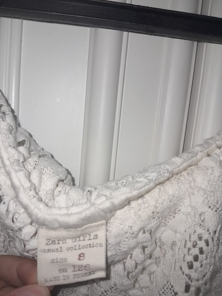 Dantelli kız çocuk elbise - Görsel 2