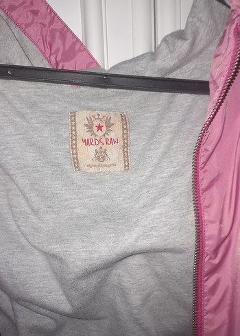 Pembe Fermuarlı Kız çocuk Midi Ceket - Görsel 2