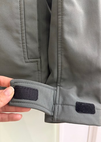 Gri Erkek Kapüşonlu Fermuarlı Mont - Görsel 5