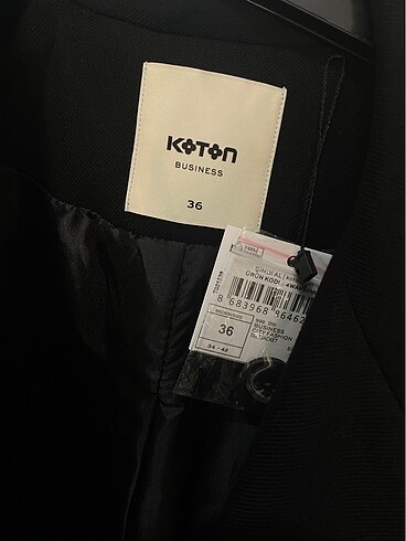 Koton Koton siyah blazer ceket