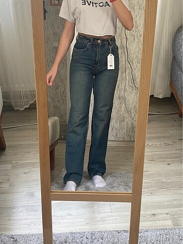 Dilvin Dilvin mavi lacivert straight düz paça jeans