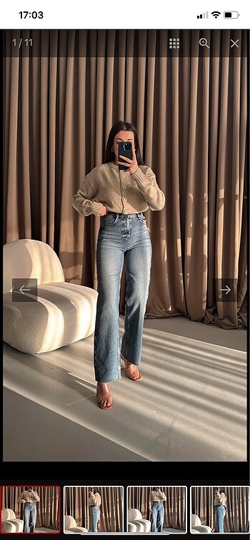 Kadın straight lacivert jeans