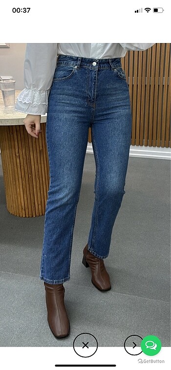Lacivert düz straight fit jeans