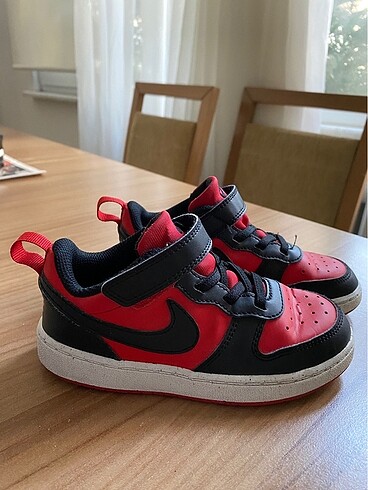 Nike court borough low refcraft kırmızı çocuk spor ayakkabı