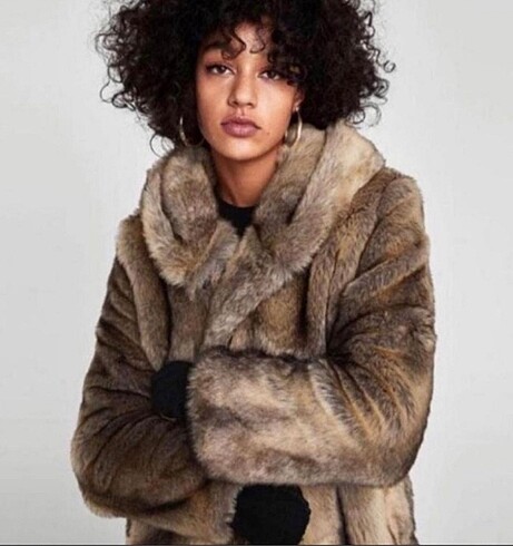 s Beden kahverengi Renk PULL&BEAR pelüş kürk