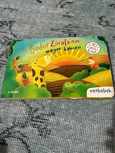 Bodur zürafanın meyve bahçesi cırtcırtlı kitap