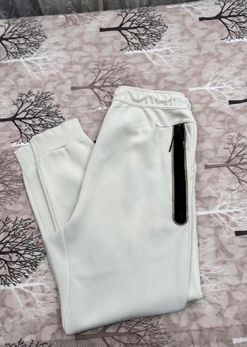 Fermuarlı Beyaz Kadın Eşofman Altı - Görsel 6