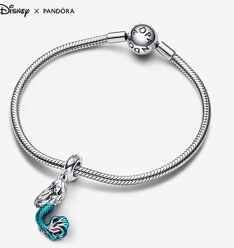 Beden mavi Renk Disney The Little Mermaid Ariel Charm