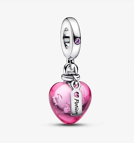 Aşk İksiri Murano Kalp Charm