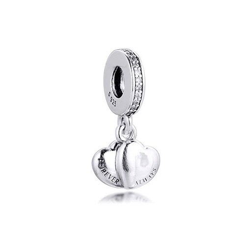 Pandora Çift Kalp Dangle Charm