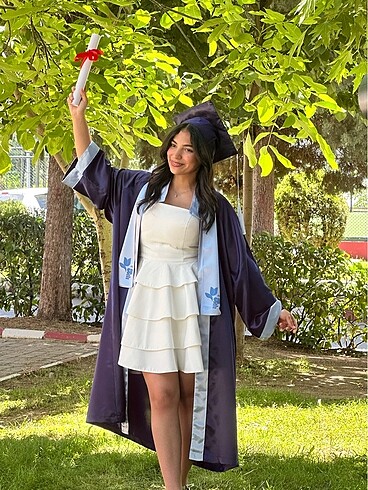Diğer Beyaz Kısa bride mezuniyet elbisesi
