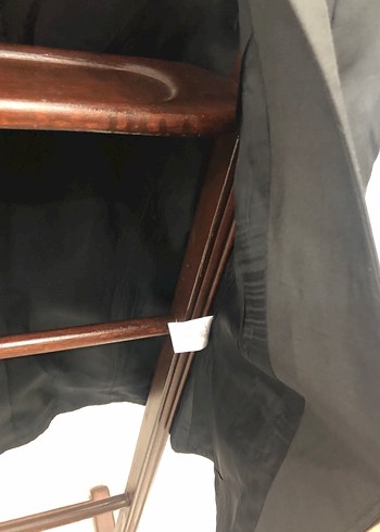 Düğmeli Siyah Midi Kadın Blazer - Görsel 6