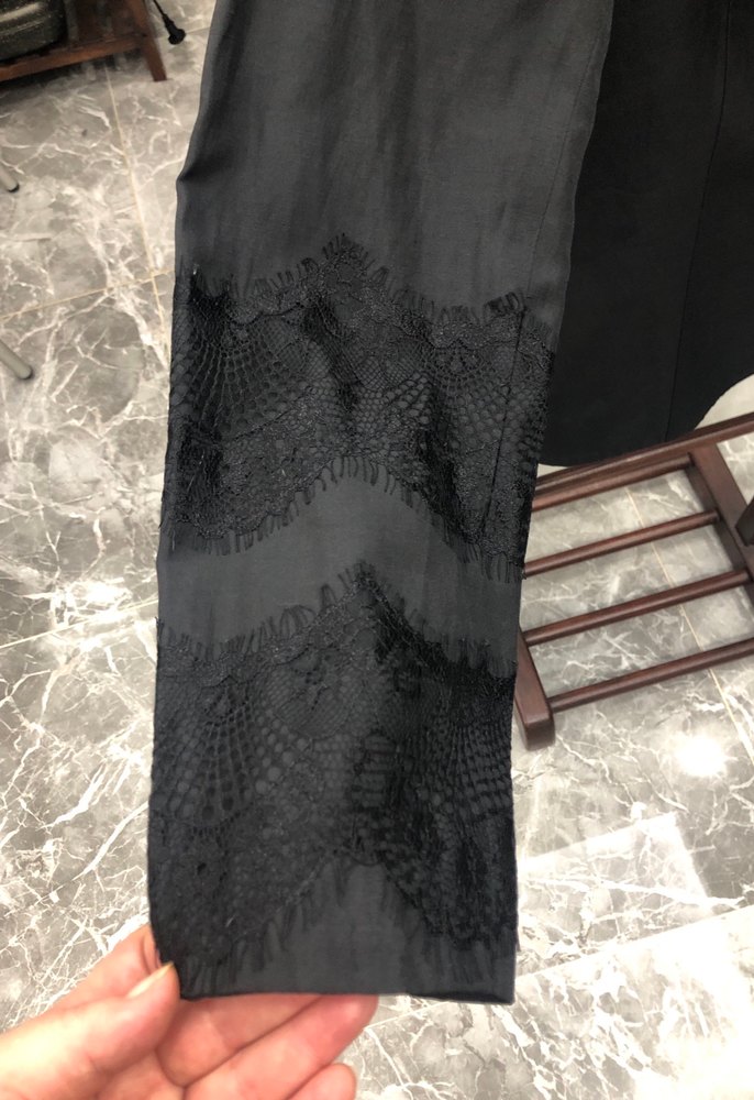 Düğmeli Siyah Midi Kadın Blazer - Görsel 2