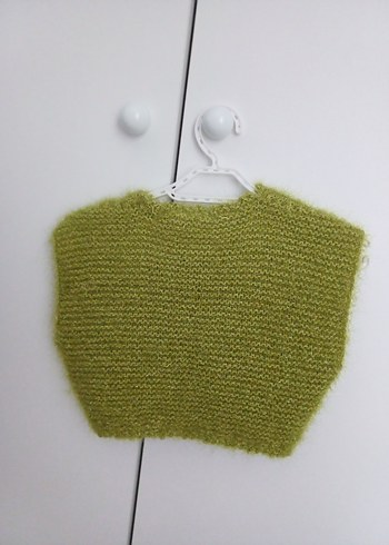 Kız Çocuk Yeşil Örgü Bolero - Görsel 2