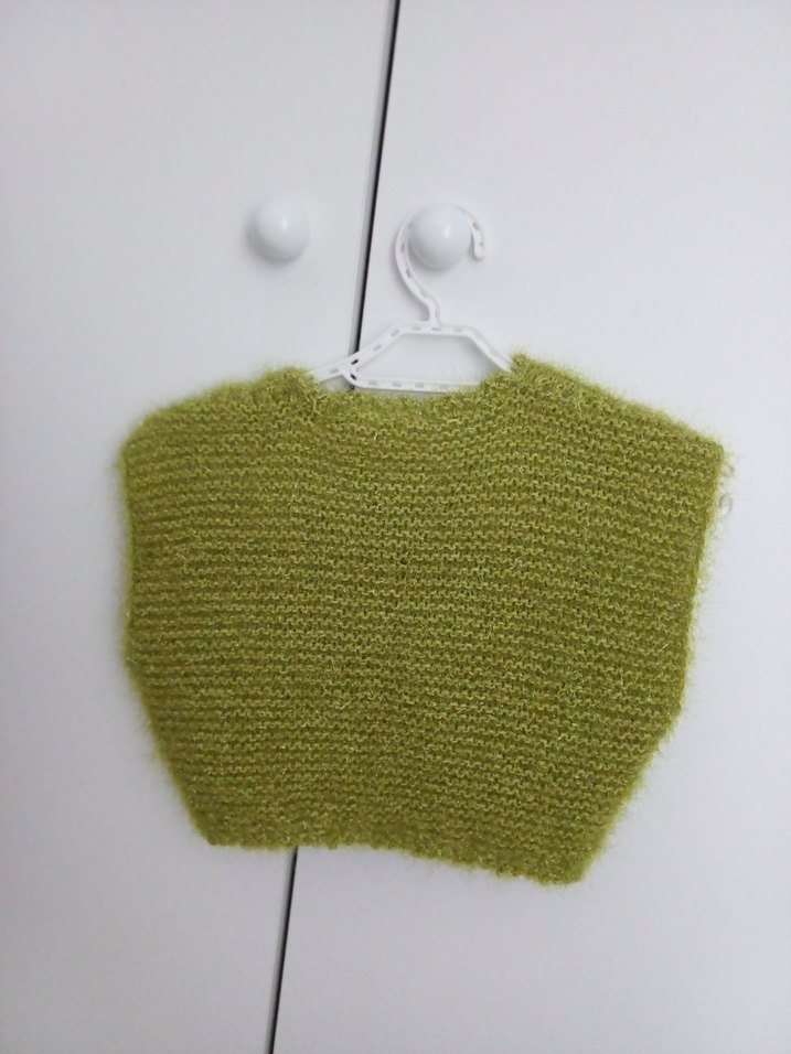 Kız Çocuk Yeşil Örgü Bolero - Görsel 2