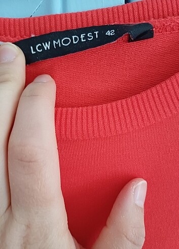 42 Beden kırmızı Renk Sweat elbise