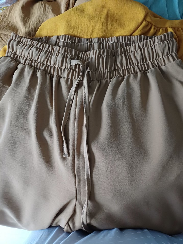 Kadın Salaş Uzun krep Kumaş Pantolon - Görsel 2