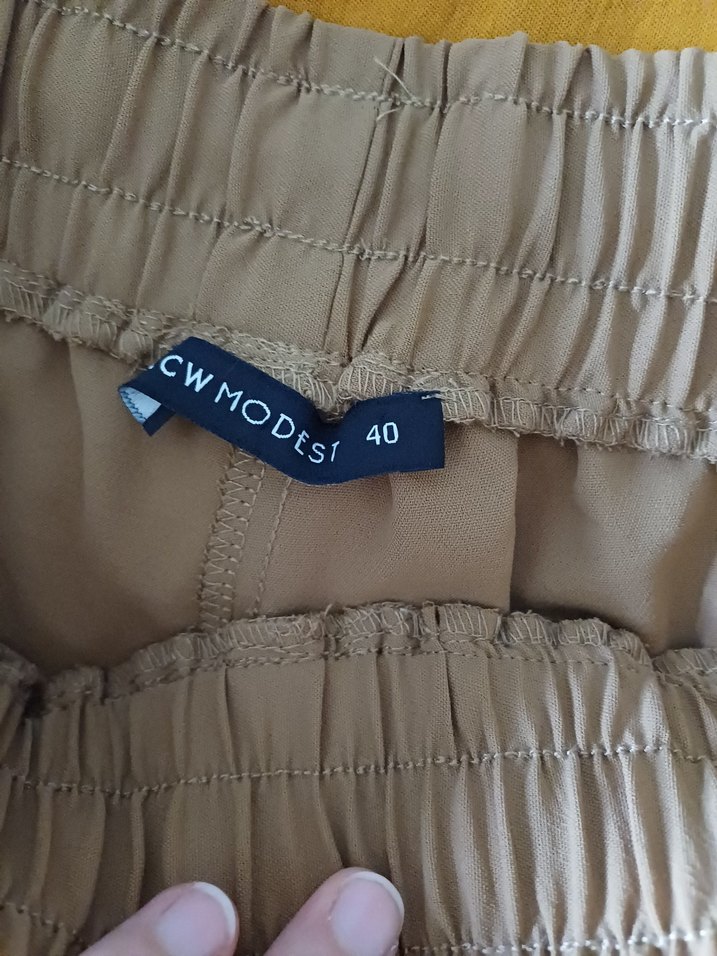 Kadın Salaş Uzun krep Kumaş Pantolon - Görsel 3