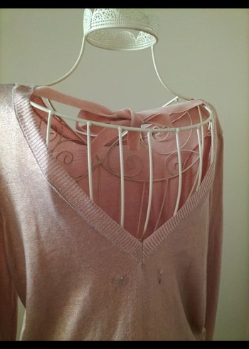 Bej Kadın Uzun Kollu triko Elbise - Görsel 4