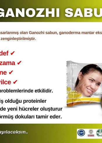 Ganozhi Sabun - Ganoderma Mantarlı Yüz Sabunu