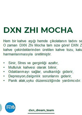 DXN Zhi Mocha Kahve Tozu