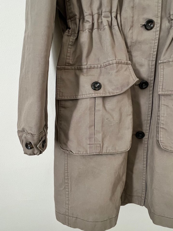 Massimo parka uzun ceket - Görsel 2