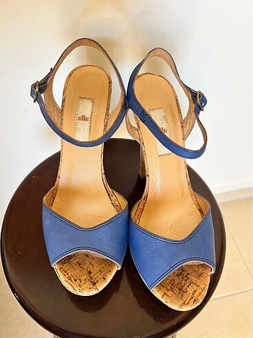 Elle mantar topuklu platform ayakkabı - Görsel 3
