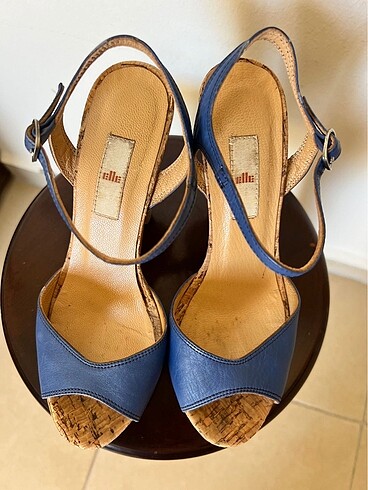 Elle mantar topuklu platform ayakkabı - Görsel 5