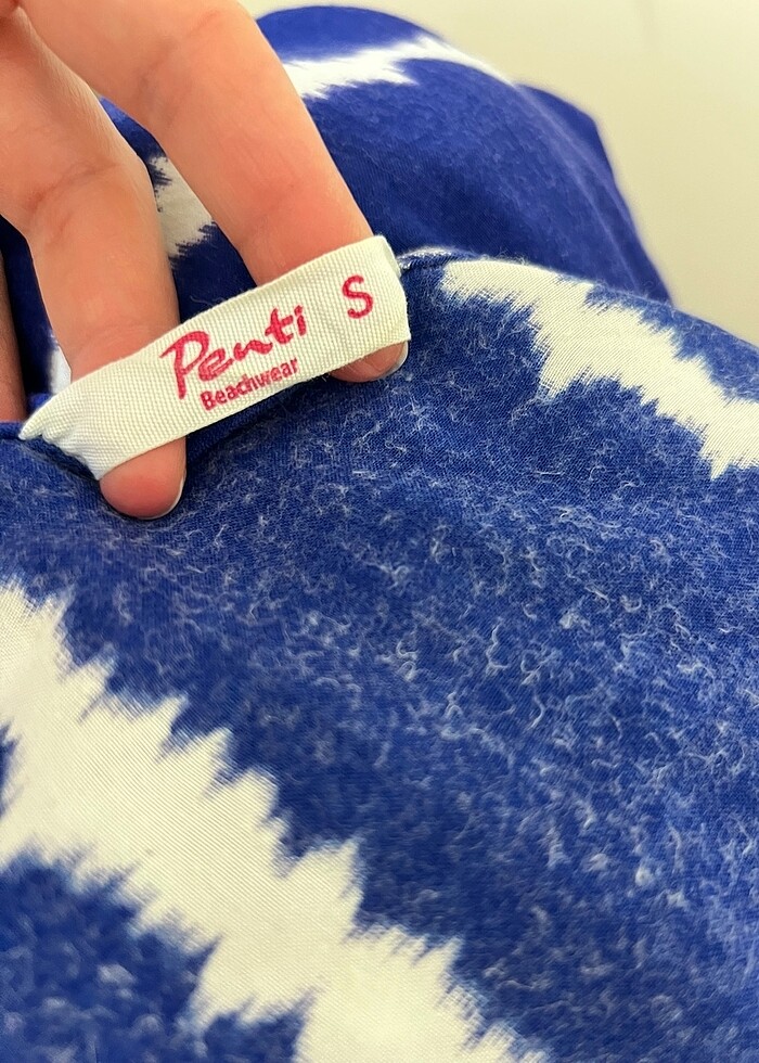 Penti şort tulum şeklinde plaj kıyafeti - Görsel 5