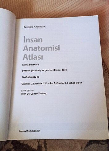 Beden Renk Tillmann İnsan Anatomisi Atlası
