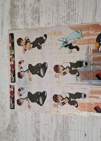 BEN 10 ders etiketi sticker - Görsel 14