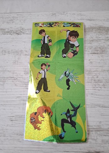 BEN 10 ders etiketi sticker - Görsel 5
