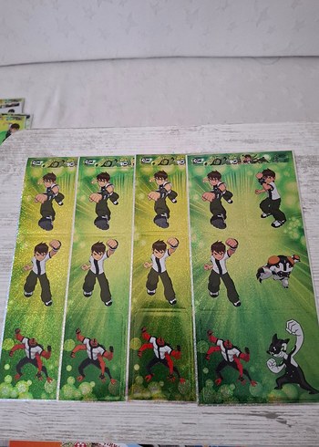 BEN 10 ders etiketi sticker - Görsel 6